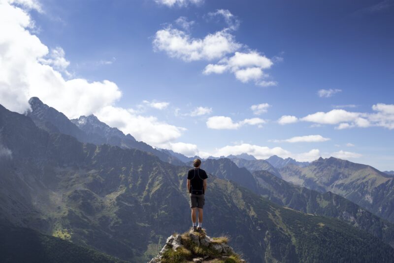 山頂の風景